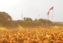 महालिंगराया- बिरोबा यांच्या नावाने चांगभलं’ हुलजंतीत रंगला महालिंगराया- बिरोबा पालखी भेट सोहळा