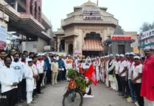 MAHAPEX – 2025 : टीम रायगड एक्सप्रेस च्या ई-सायकल रॅली चे पंढरपूर डाक विभाग कडून जंगी स्वागत